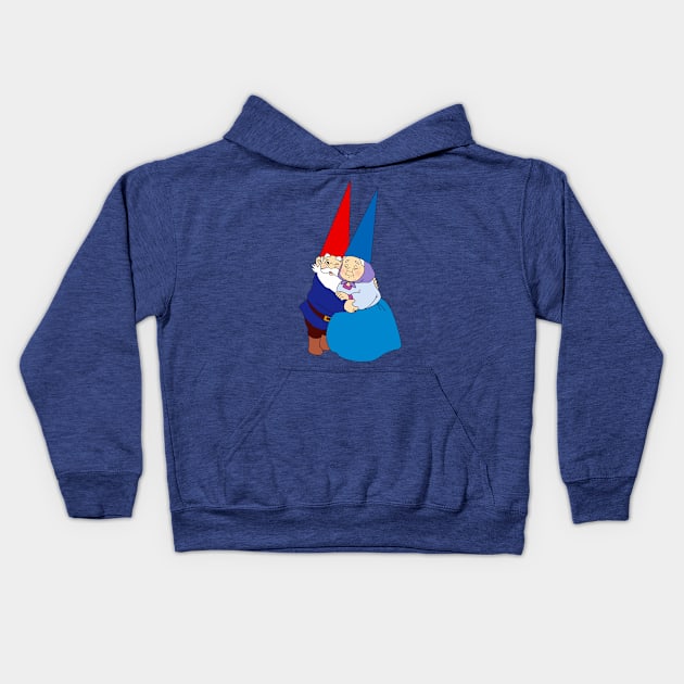 David the Gnome and Lisa Retro Kids Hoodie by GoneawayGames